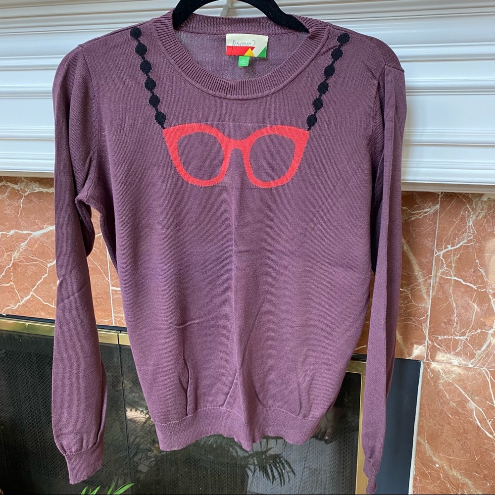 ModCloth glasses sweater